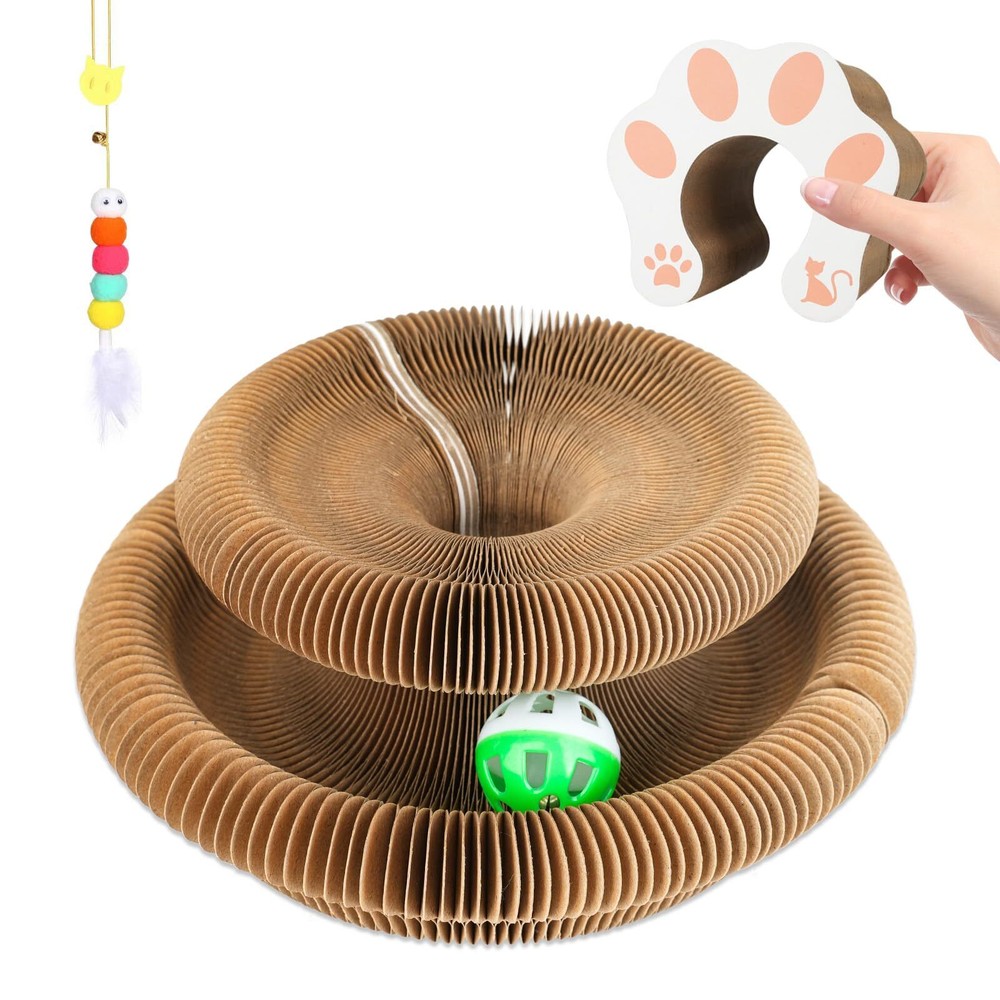 Goosheep Magic Organ Cat Scratching Board Toy with Playful Kitty Kurlz Design