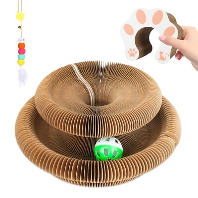 Goosheep Cat Accordion Magic Organ Cat Scratching Board Cat Toy Kitty Kurlz C...