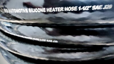 10 Feet x 1.5'' ID Black Virgin Silicone Heater Hose 38mm 428°F Radiator Coolant