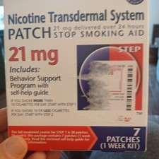Habitrol Step 1 Nicotine Transdermal System 21mg, 7 Patches. Expires 10/25