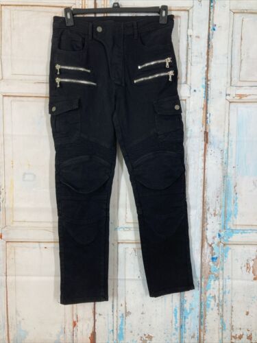 Pantalones de motocicleta CTBQiTom negros protectores CE talla EU XS/32US sin almohadillas - Imagen 1 de 11