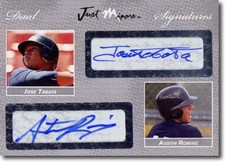 2008 Jose Tabata * Austin Romine * Autograph Rookie SILVER Auto #/25