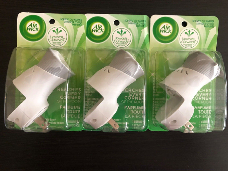 Air Wick Plugins Scented Oil Warmer Lot Set 3