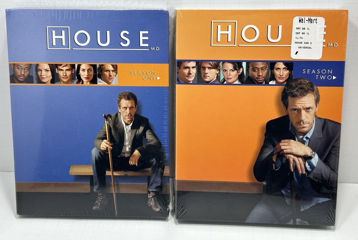 House M.D. Season 1 & 2 New Sealed Box DVD's 3-Disc Sets