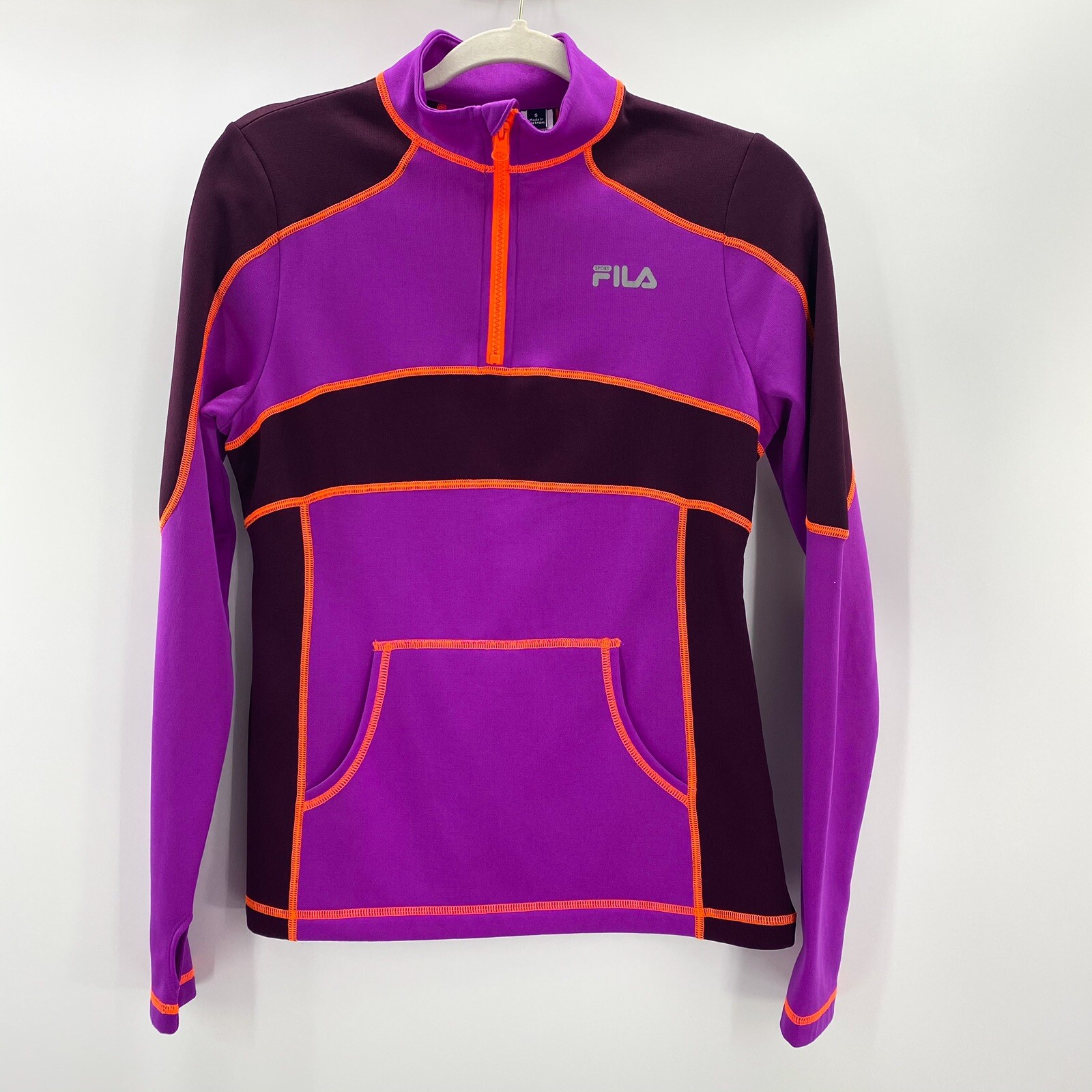 Fila Sport Long Sleeve Pull Over Jacket Size S