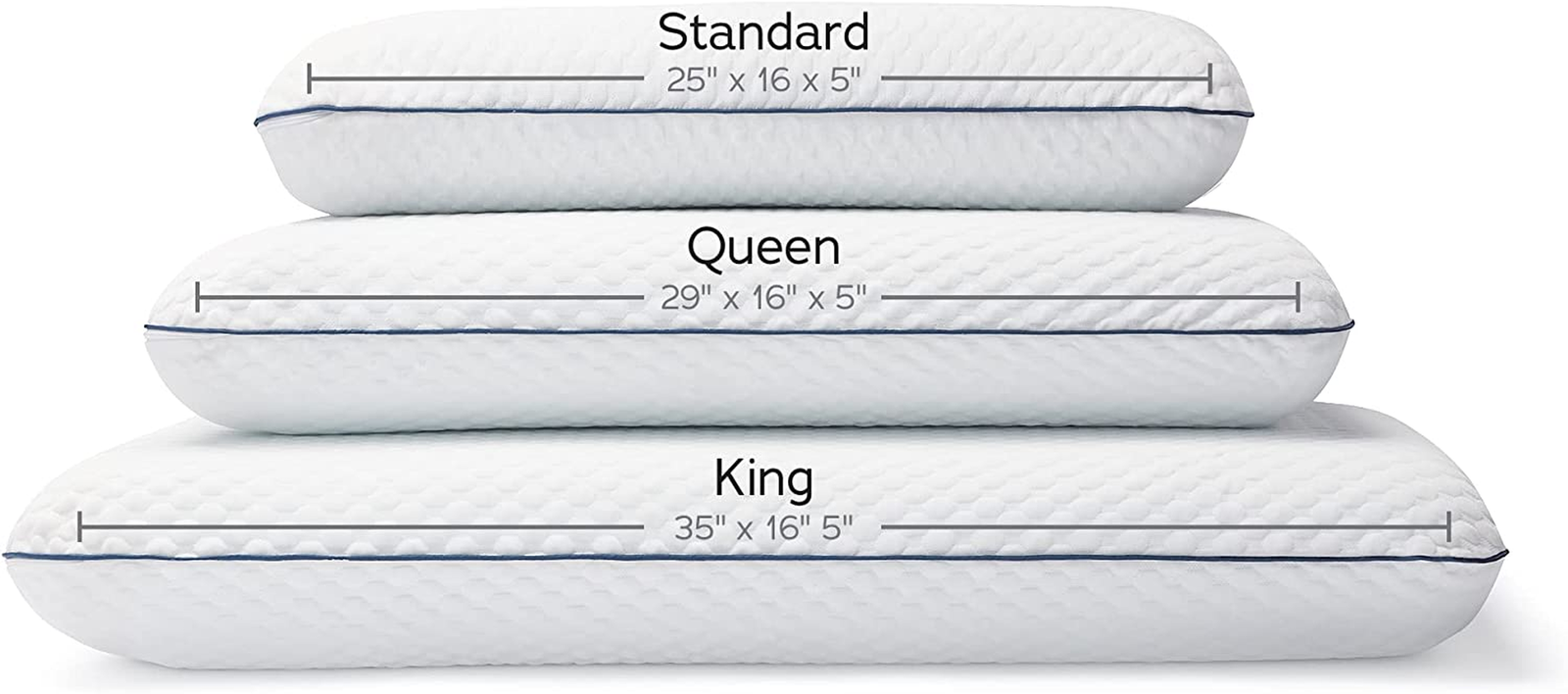 COLUMBIA White Cooling Pillow (Standard Queen) eBay