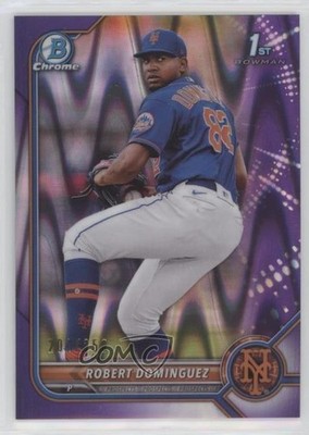 2022 Bowman Chrome Prospects Purple RayWave Refractor /250 Robert Dominguez 0sd2