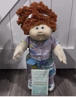 Cabbage patch Popcorn Hm# 18 red hair, KT factory, blue eyes, Htf safari outfit