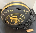 JERRY RICE JOE MONTANA STEVE YOUNG 49ers Signed Full Size Helmet FANATICS RADTKE