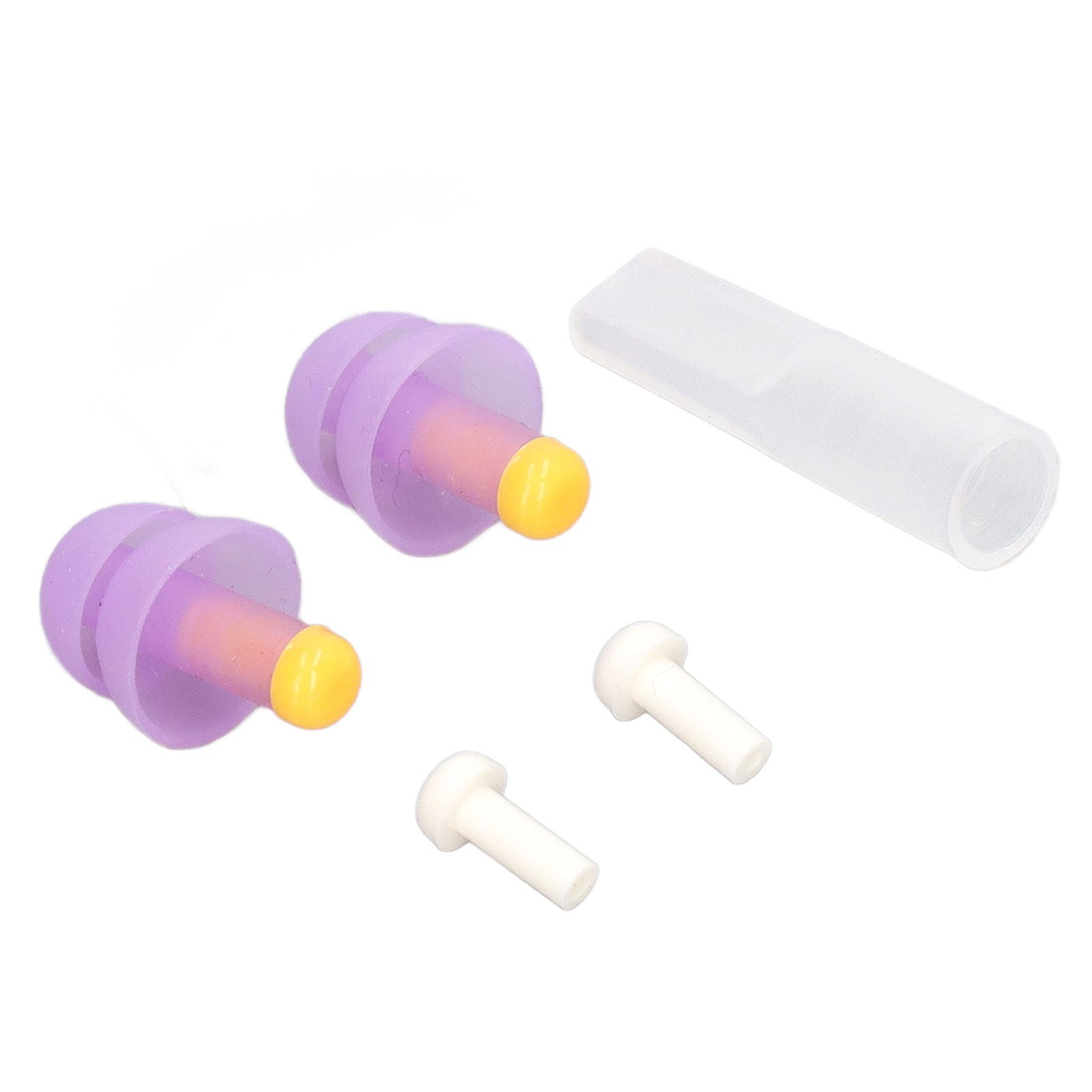 Reusable Silicone Earplugs For Noise Reduction Sleeping Work Easy To Use