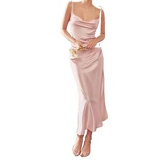 NWT Adrianna Papell Foil Chiffon Cowl Neck Dress - size 2