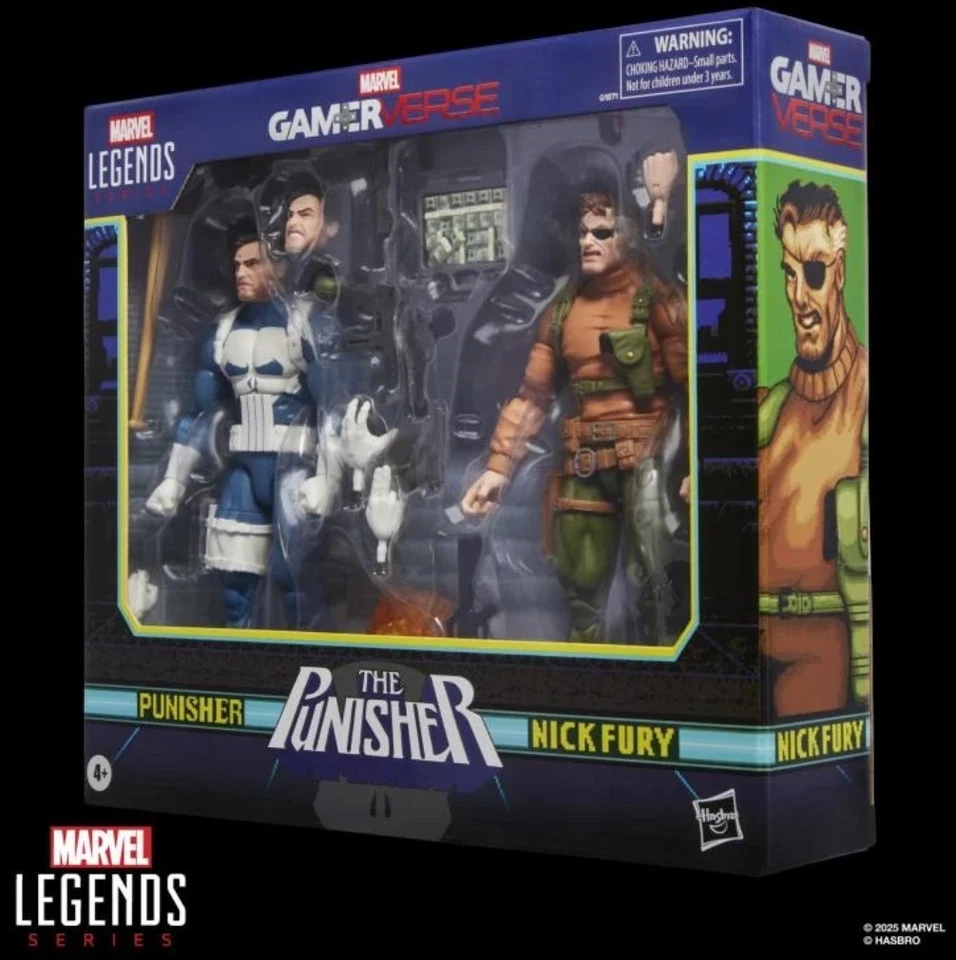 Фигурка Marvel Legends Gamerverse The Punisher & Nick Fury упаковка из двух штук ---В НАЛИЧИИ-- - Изображение 2 из 4