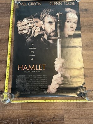 Original 27  x 40  Hamlet Movie Poster Mel Gibson Glenn Close