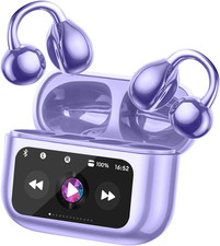 Open Ear Bone Conduction Headphones Bluetooth 5.4 Wireless Clip on Earbuds with