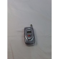 Audiovox CDM-8900 Virgin Mobile Flip Phone Silver Vintage 3G CDMA 65K Color LCD