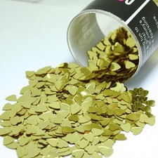 1/4 inch Gold Heart Confetti for Wedding Birthday Party Table Decorations