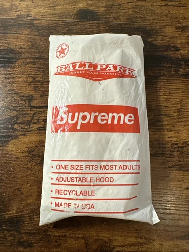 Supreme Ballpark Rain Poncho Box Logo SS20 Sorti 2020 Neuf