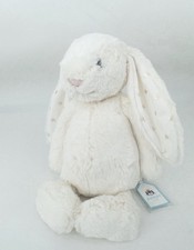 NEW Jellycat Medium Bashful Twinkle Bunny BNWT Cream with Stars Rabbit Plush Toy