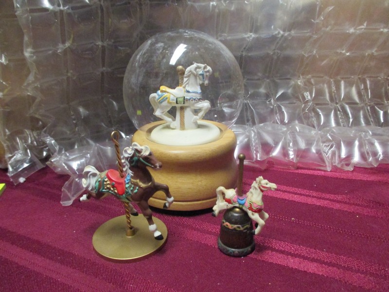 Willitts Globe Carousel Horse - 2 small Carousel Horses Included