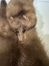 1930-40  s Mink stole Double Headed Clip On