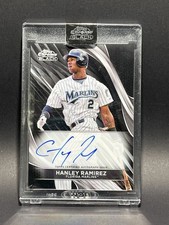 2024 Topps Chrome Black **Autographs Hanley Ramirez** Marlins MLB Legend