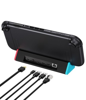 SIWIQUFor Nintendo Switch 2 TV Dock 4K @120Hz HDMI Docking Station With LAN Port