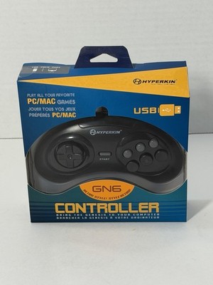 Sega Genesis 6 Button USB Remote Controller PC/ Mac - Hyperkin ''GN6'' - Brand New
