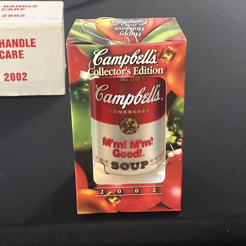 2002 Campbell's Soup M'm! M'm! Good Christmas Ornament Collector's Edition