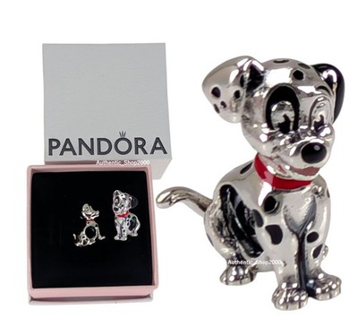 New 100% PANDORA Disney 101 Dalmatians Patch Wiggle Tail Dog Charm 794469C01