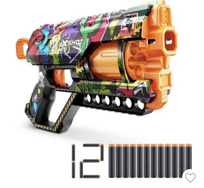Xshot Skins Griefer Graffiti Toy Dart Blaster With 12 Darts