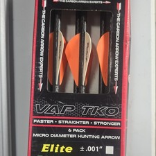 Vap Tko Elite Micro Diameter 300 Spine Carbon Vanes 6pk - .001 Vaptkas Vap Tko Elite Micro Diameter 300 Spine Carbon Vanes 6pk - .001 Vaptkas