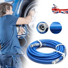 15m 50FT TPU Air Hose Line For Air Compressor Tools 1/4" BSP 900psi Blue