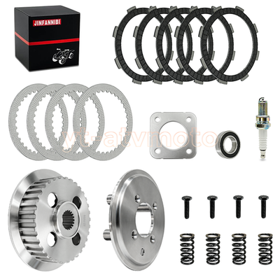 #ad #ad Clutch Friction amp; Hub Pressure Plates Kit For Honda Sportrax 250 TRX250EX 01 08 $58.79