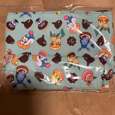 Mister Donut Pokemon Pouch Character Zip Case Japan Exclusive Used Collectible