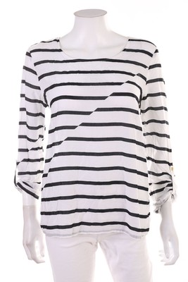 COOL CODE Bluse Streifen L schwarz-weiß