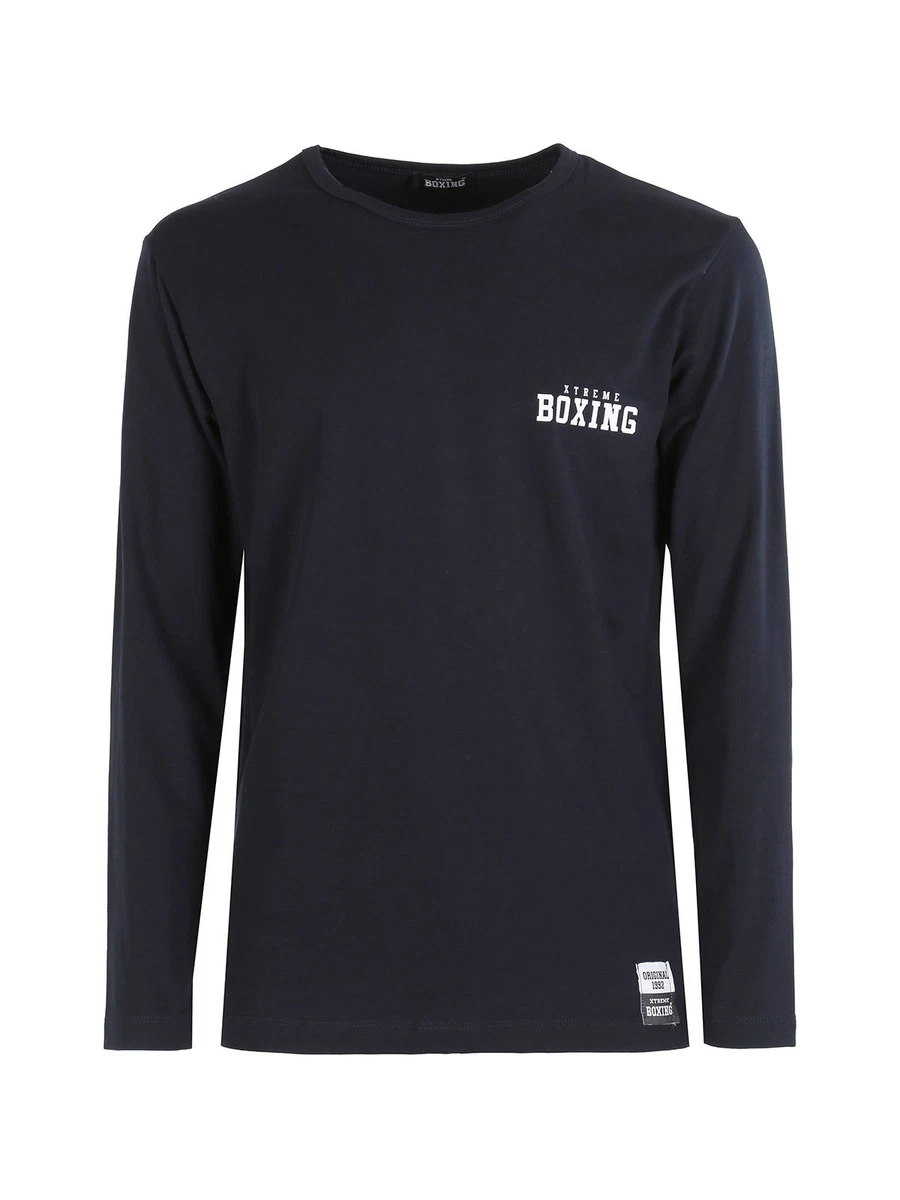 Maglietta Uomo Maniche Lunghe Oversize – Extra Lunga, Orlo Arrotondato, 100% Cotone, Colori Alla Moda, Taglie XS-5XL