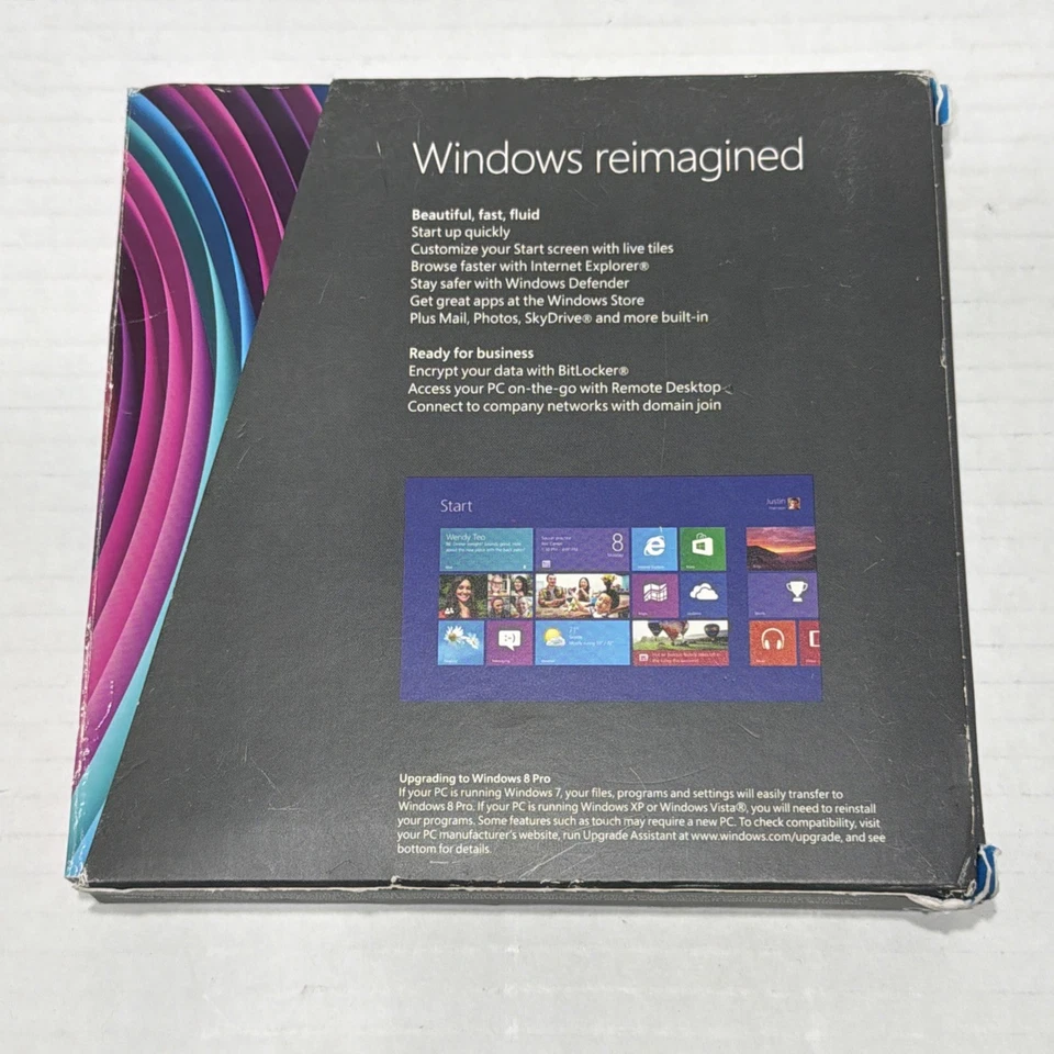 Microsoft Windows 8 PRO Full 64 32 bits inglés Foto 2 de 3