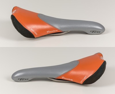 Selle Italia Flite Titanium Kevlar grau/orange/schwarz aus 1996 schöner Zustand