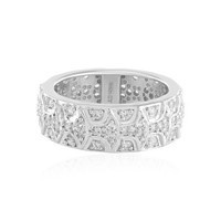Cavill Zirkonring Damen Ring Sterling Silber 925 Pavé 0,9Ct Rundschliff