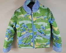 Obermeyer Kids Reversible Quilted Jacket Purple / Green  Approx 5  6Y