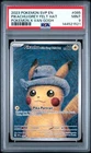 2023 Pokemon X Van Gogh Pikachu With Grey Felt Hat Black Star Promo #085 PSA 9