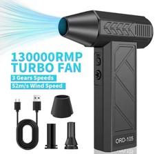 Portable Electric Air Duster Rechargeable Cordless Keyboard Computer Car Cleaner