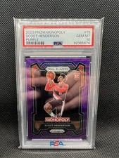 2023-24 Panini Prizm Monopoly Scoot Henderson #75 Purple Wave Prizm (RC)