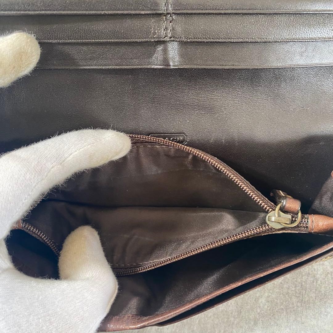 COACH Patchwork Crocodile Python Leather Long Wal… - image 7