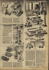 1970 PAPER AD Tinkertoy Lego Building Toy Tri-ang Electric Steam Freight Train 