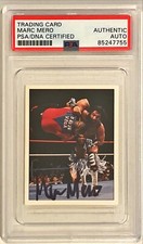1997 Panini Stickers WWE WWF Marc Mero Signed Auto Trading Card #147 PSA DNA