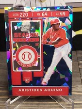 2020 Panini Chronicles Contenders Optic Blue Ice /99 Aristides Aquino Rookie RC