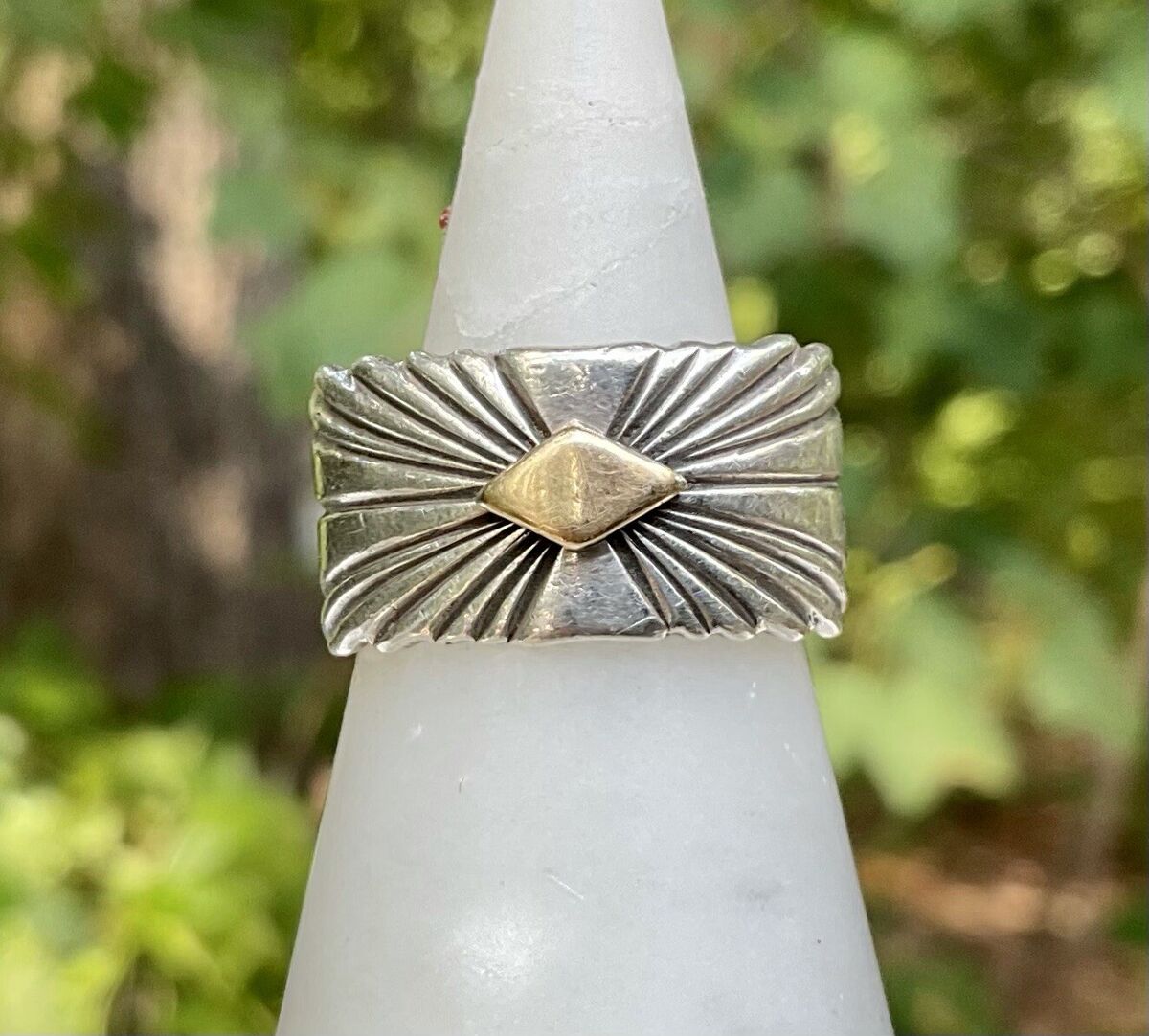 Native American Indian Pat Bedoni Ring Size 4.5 Sterling Native American Indian Pat Bedoni Ring Size 4.5 Sterling