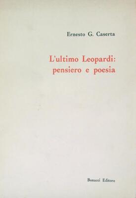 DER LETZTE LEOPARDEN: DENKEN UND POESIE CASERTA ERNESTO BONACCI 1980 BROSCHUR