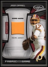 2009 Certified Fabric of the Game Prime #64 Jason Campbell Jersey 34/50 - NrMt+